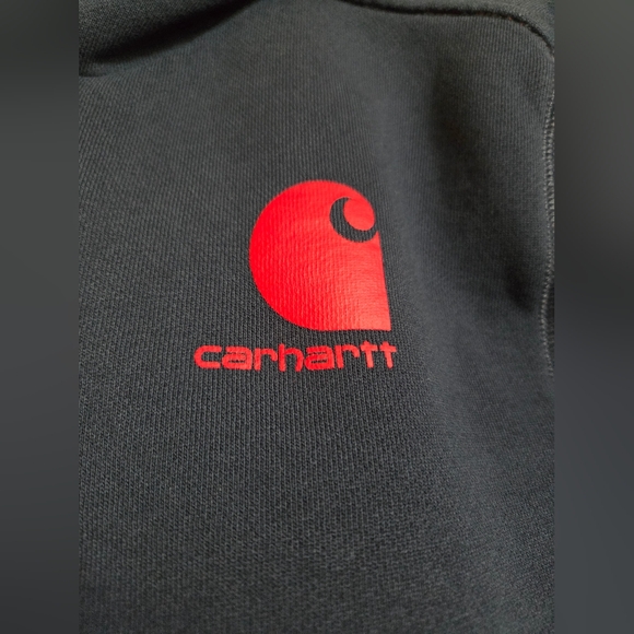 Carhartt Youth Blue and Red Sweatshirt Hoodie - Picture 5 of 7